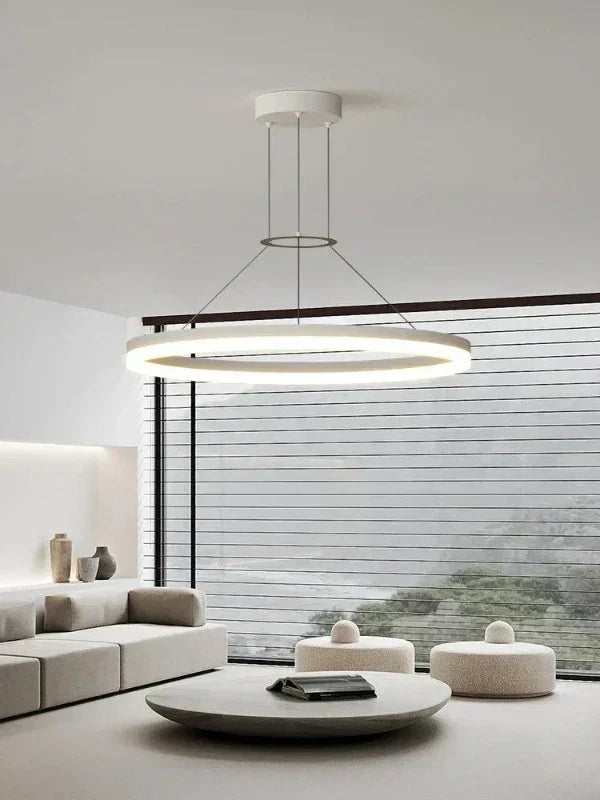 AuraGlow Modern Slim Pendant Lamp for Refined Interiors