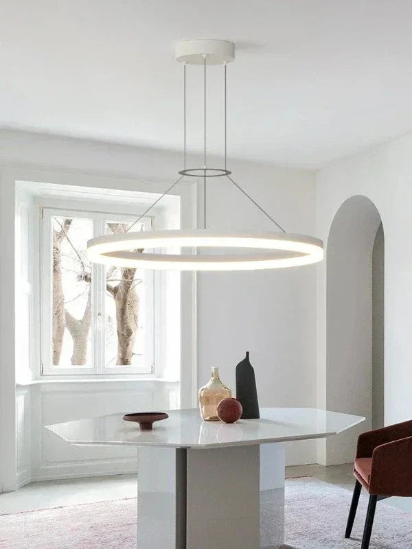 AuraGlow Modern Slim Pendant Lamp for Refined Interiors